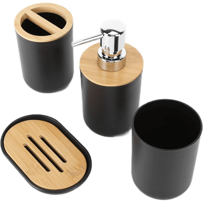 Kit Acessórios Madeira para Banheiro EcoLuxe®