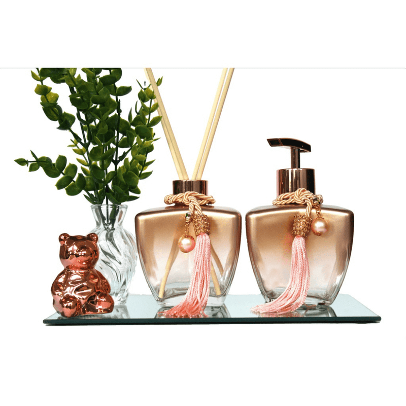 Kit Frascos Vidro para Lavabo RefineLux - 280ml