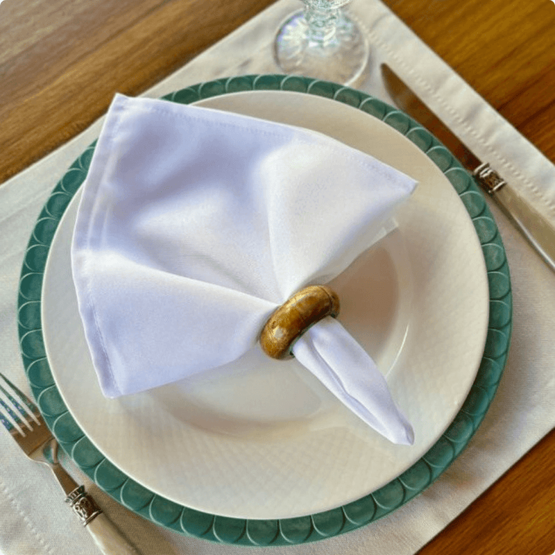 Kit 6 Guardanapos Oxford Premium DiningLuxe®