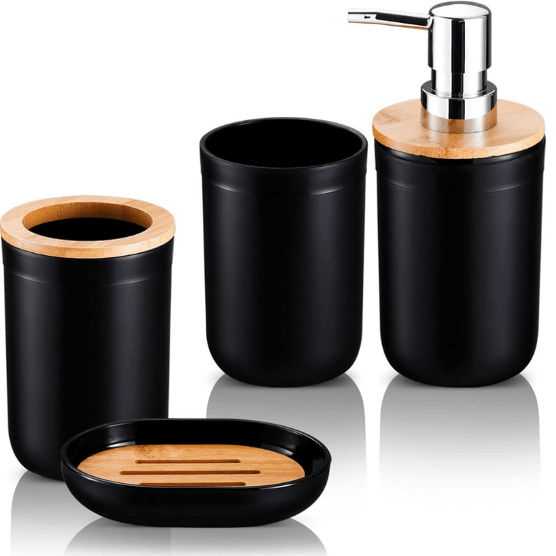 Kit Acessórios Madeira para Banheiro EcoLuxe®