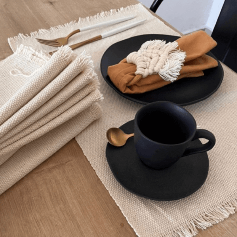 Caminho de Mesa Americano 7 Peças LuxeStyle®