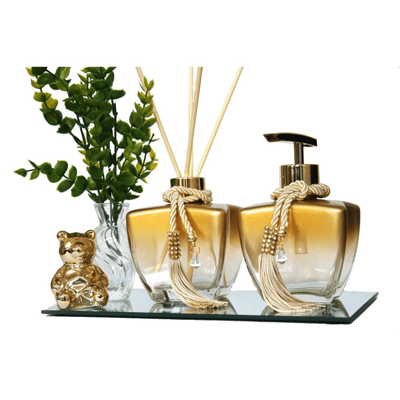 Kit Frascos Vidro para Lavabo RefineLux - 280ml