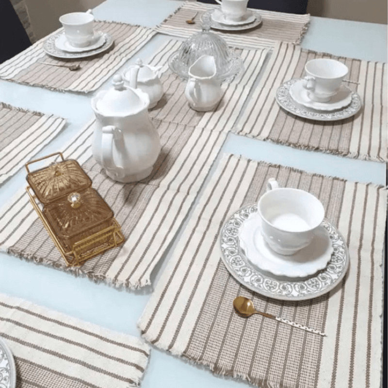 Caminho de Mesa Americano 7 Peças LuxeStyle®