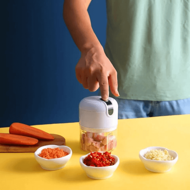 Mini Processador de Alimentos 250ml Elétrico Sem Fio®