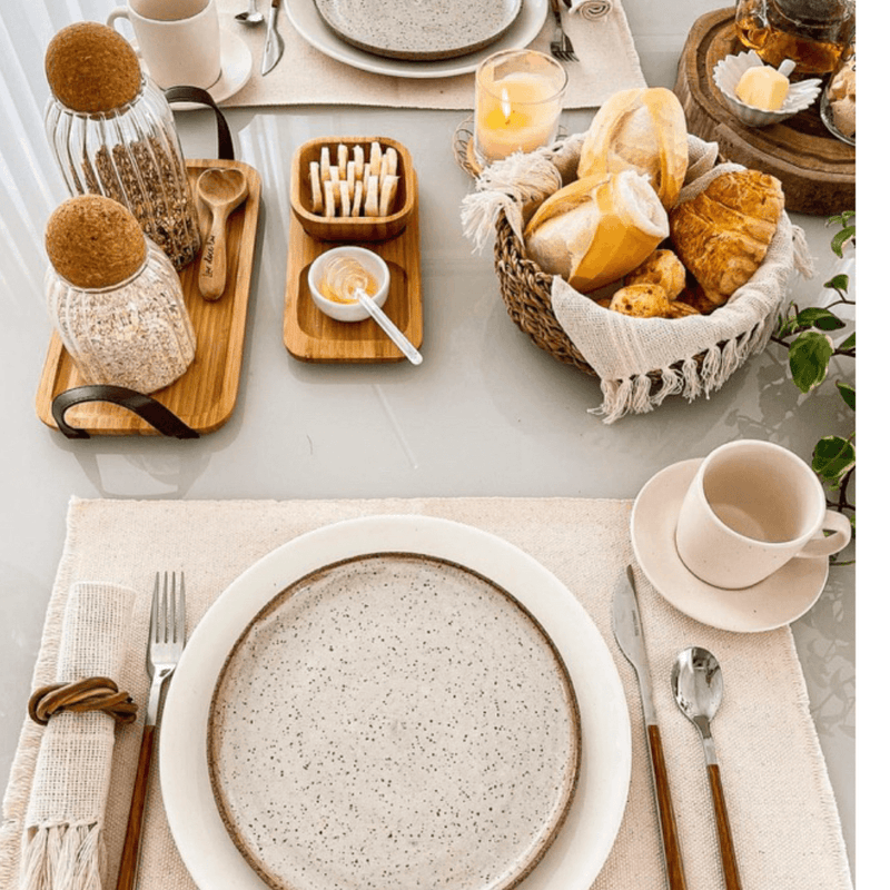 Caminho de Mesa Americano 7 Peças LuxeStyle®