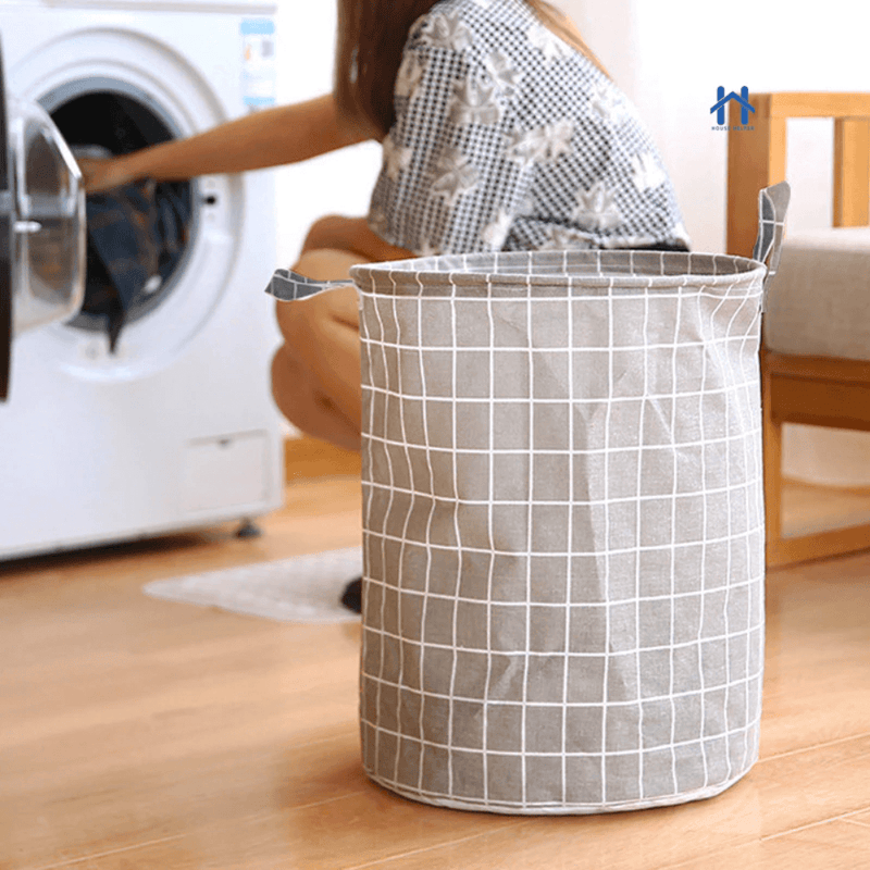 Cesto Organizador de Roupas Dobrável 40L CompactClean®