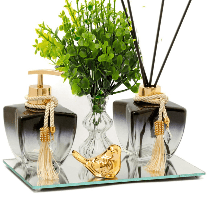 Kit Frascos Vidro para Lavabo RefineLux - 280ml