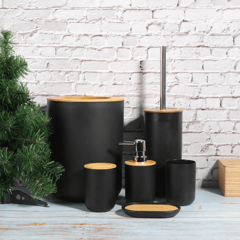 Kit Acessórios Madeira para Banheiro EcoLuxe®