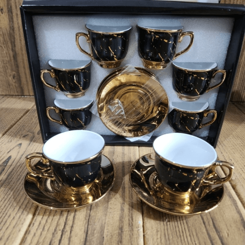 Xícara de café Cerâmica em Porcelana ElegantCafé® - 12 Peças